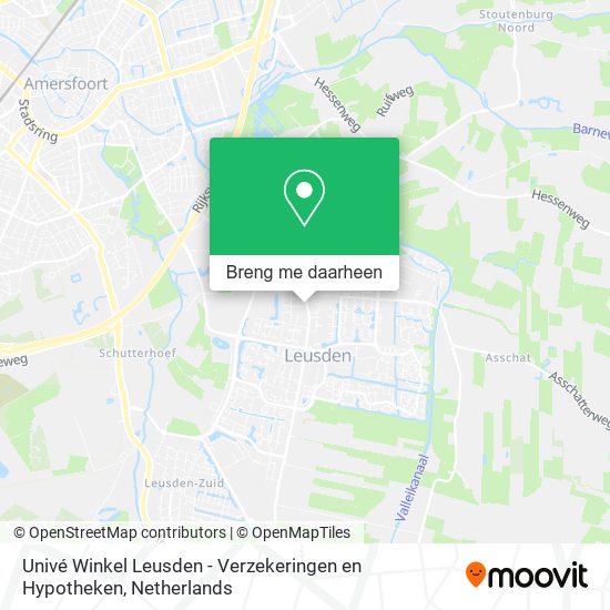 Univé Winkel Leusden - Verzekeringen en Hypotheken kaart