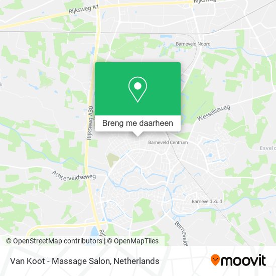 Van Koot - Massage Salon kaart