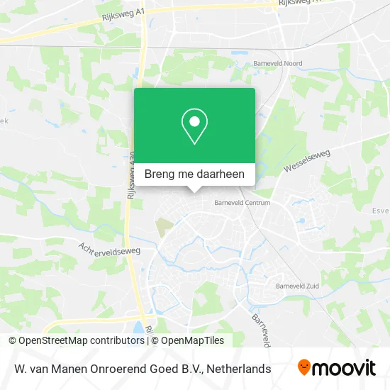 W. van Manen Onroerend Goed B.V. kaart