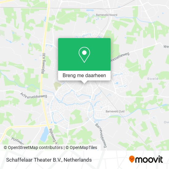 Schaffelaar Theater B.V. kaart