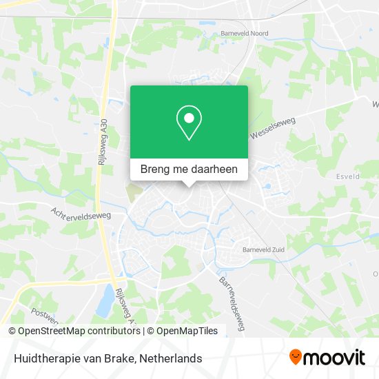 Huidtherapie van Brake kaart