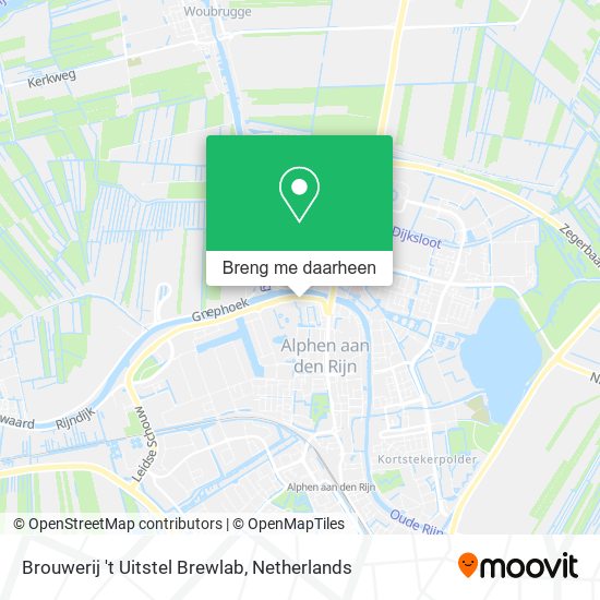 Brouwerij 't Uitstel Brewlab kaart