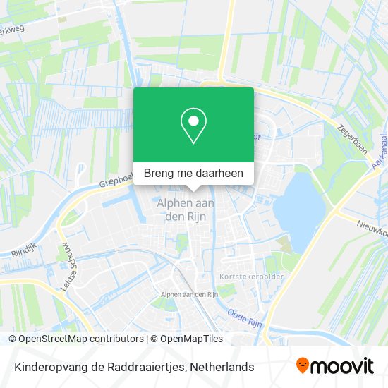 Kinderopvang de Raddraaiertjes kaart