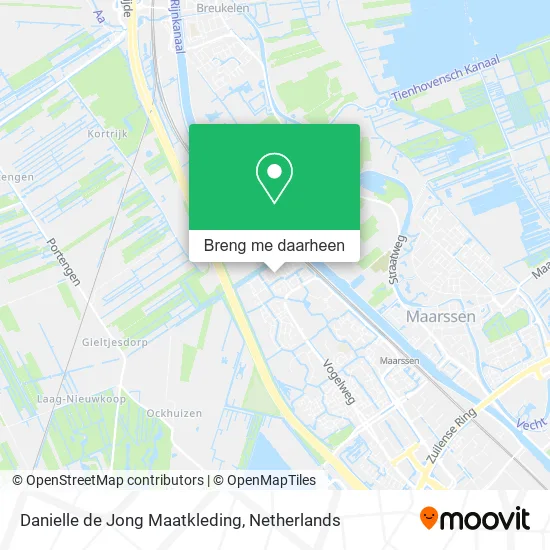 Danielle de Jong Maatkleding kaart
