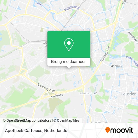 Apotheek Cartesius kaart