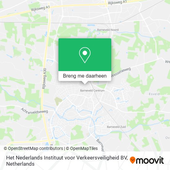 Het Nederlands Instituut voor Verkeersveiligheid BV kaart