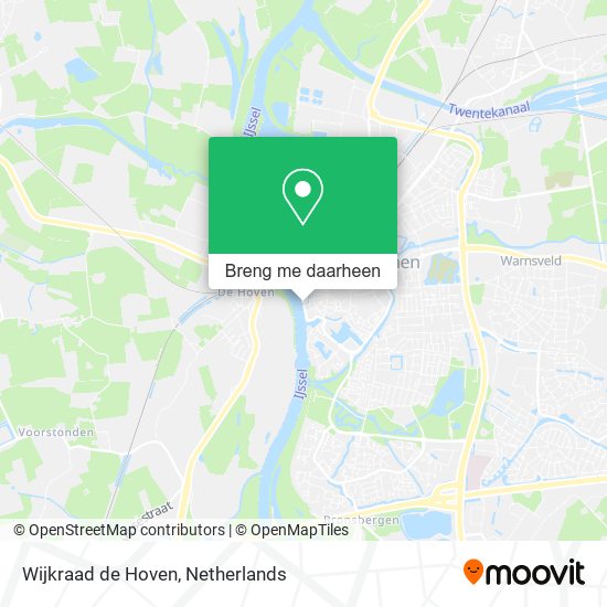 Wijkraad de Hoven kaart