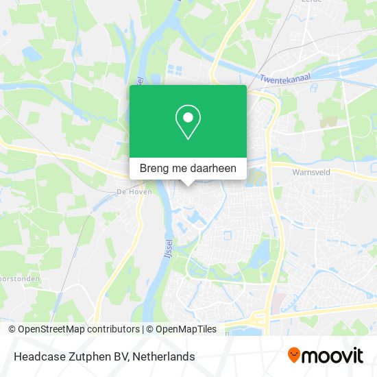 Headcase Zutphen BV kaart