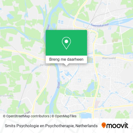 Smits Psychologie en Psychotherapie kaart