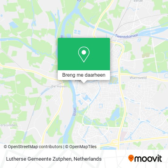 Lutherse Gemeente Zutphen kaart