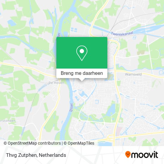 Thvg Zutphen kaart