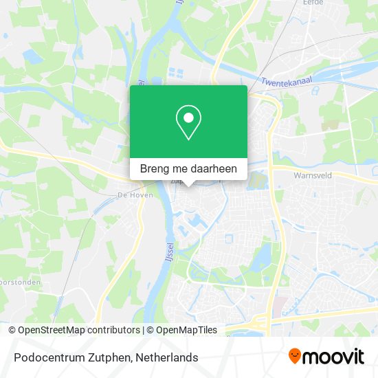 Podocentrum Zutphen kaart