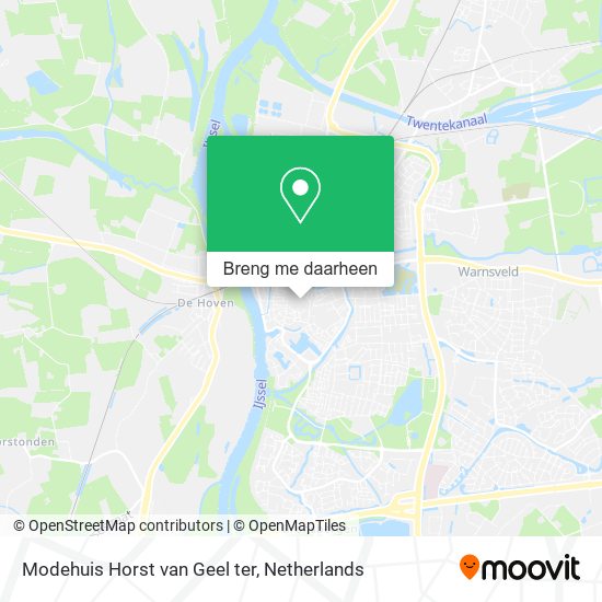 Modehuis Horst van Geel ter kaart