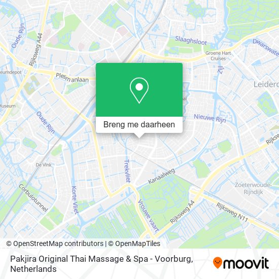 Pakjira Original Thai Massage & Spa - Voorburg kaart