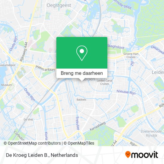 De Kroeg Leiden B. kaart