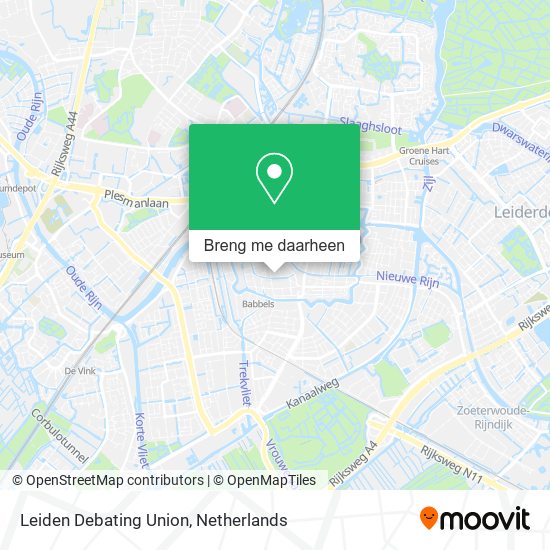 Leiden Debating Union kaart
