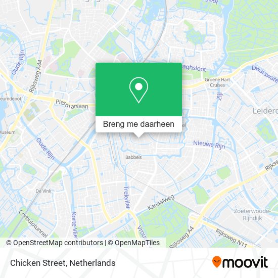 Chicken Street kaart