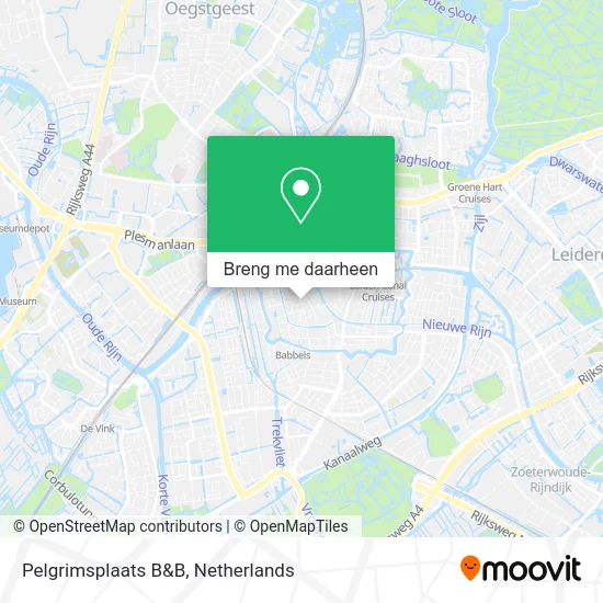 Pelgrimsplaats B&B kaart