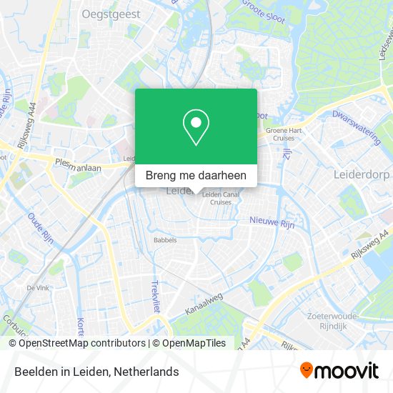 Beelden in Leiden kaart
