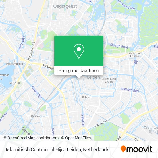Islamitisch Centrum al Hijra Leiden kaart