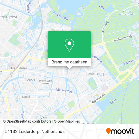 51132 Leiderdorp kaart