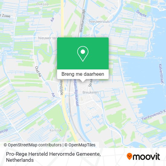 Pro-Rege Hersteld Hervormde Gemeente kaart