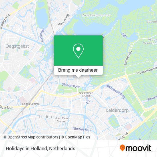Holidays in Holland kaart