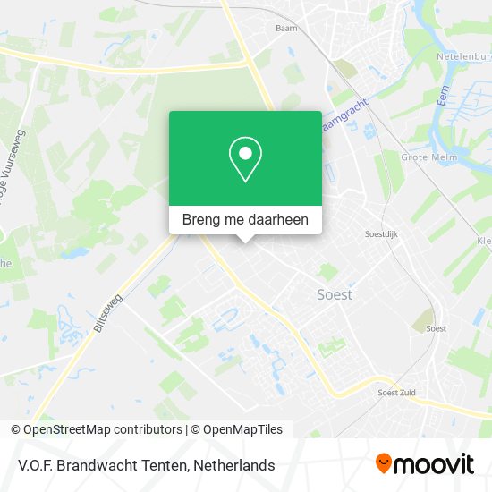 V.O.F. Brandwacht Tenten kaart