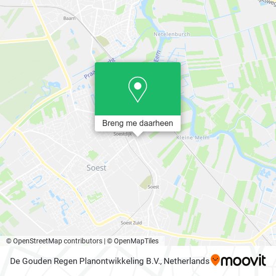 De Gouden Regen Planontwikkeling B.V. kaart