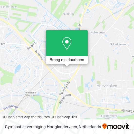 Gymnastiekvereniging Hooglanderveen kaart