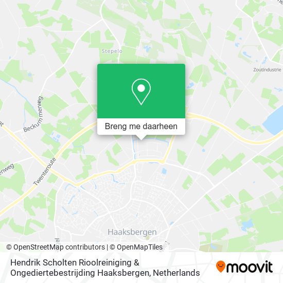 Hendrik Scholten Rioolreiniging & Ongediertebestrijding Haaksbergen kaart