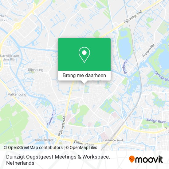 Duinzigt Oegstgeest Meetings & Workspace kaart