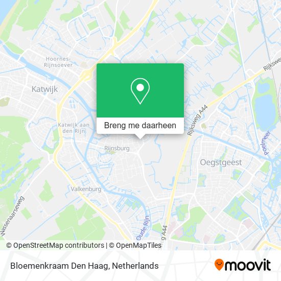 Bloemenkraam Den Haag kaart