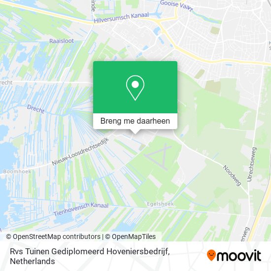 Rvs Tuinen Gediplomeerd Hoveniersbedrijf kaart