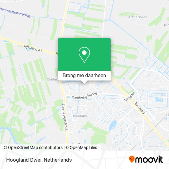 Hoogland Dwei kaart