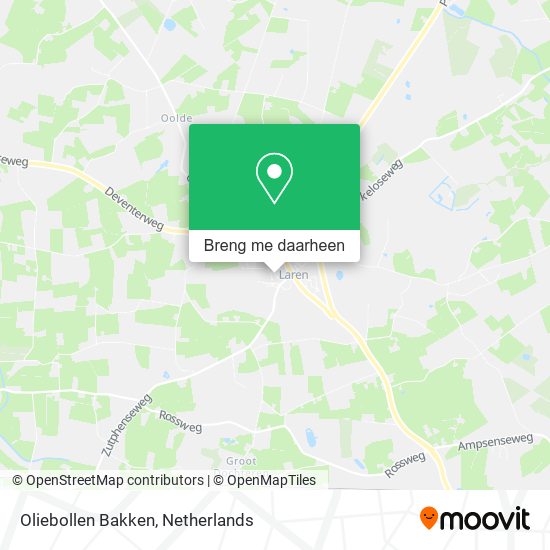 Oliebollen Bakken kaart