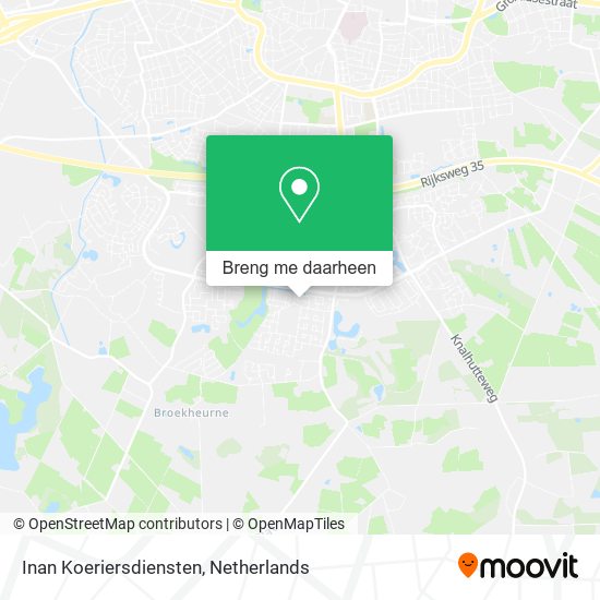 Inan Koeriersdiensten kaart