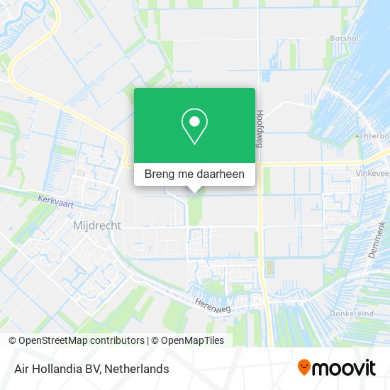 Air Hollandia BV kaart