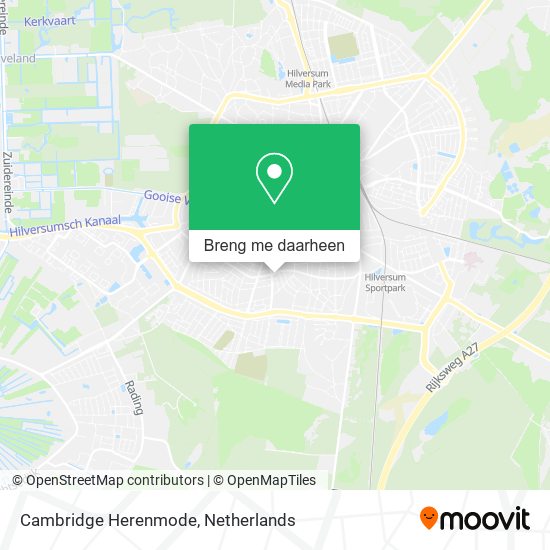 Cambridge Herenmode kaart