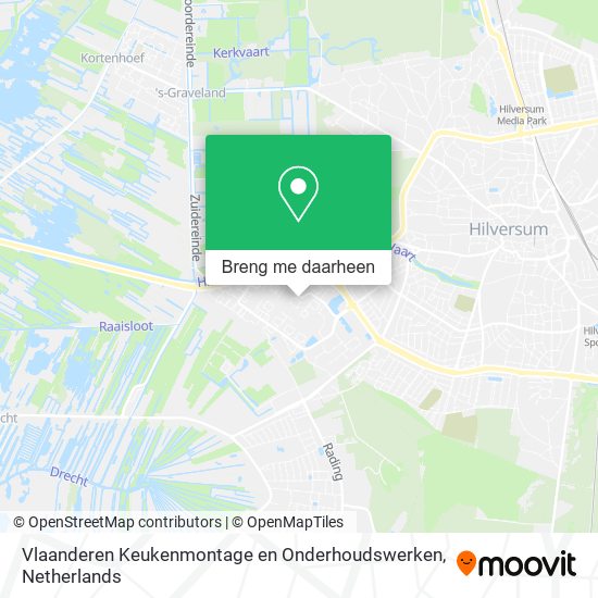 Vlaanderen Keukenmontage en Onderhoudswerken kaart