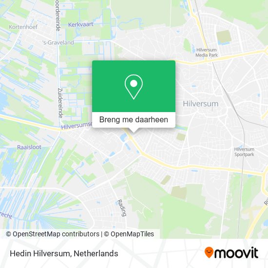 Hedin Hilversum kaart