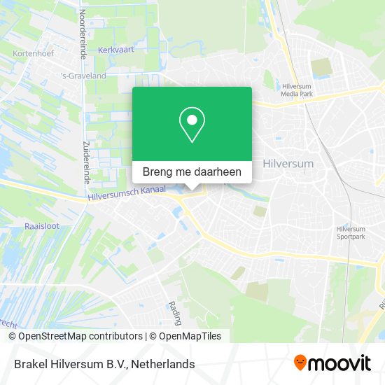 Brakel Hilversum B.V. kaart