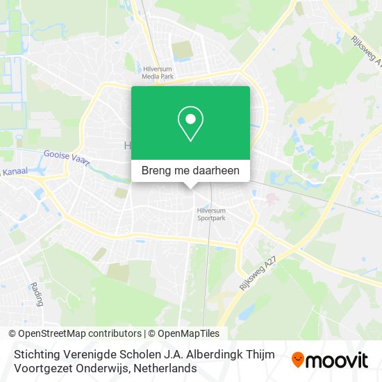 Stichting Verenigde Scholen J.A. Alberdingk Thijm Voortgezet Onderwijs kaart