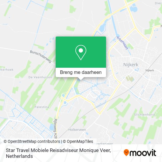 Star Travel Mobiele Reisadviseur Monique Veer kaart