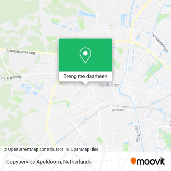 Copyservice Apeldoorn kaart