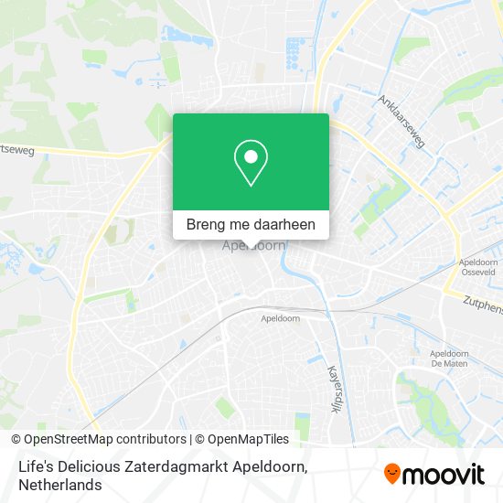 Life's Delicious Zaterdagmarkt Apeldoorn kaart