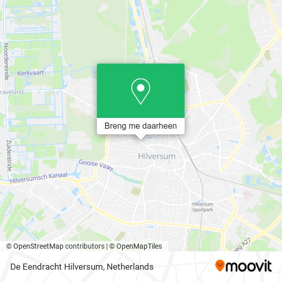 De Eendracht Hilversum kaart