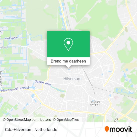 Cda-Hilversum kaart