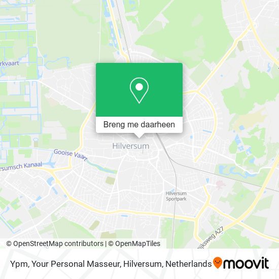 Ypm, Your Personal Masseur, Hilversum kaart