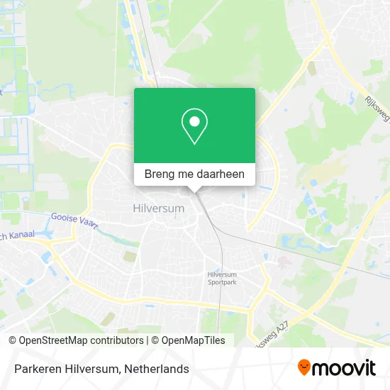 Parkeren Hilversum kaart